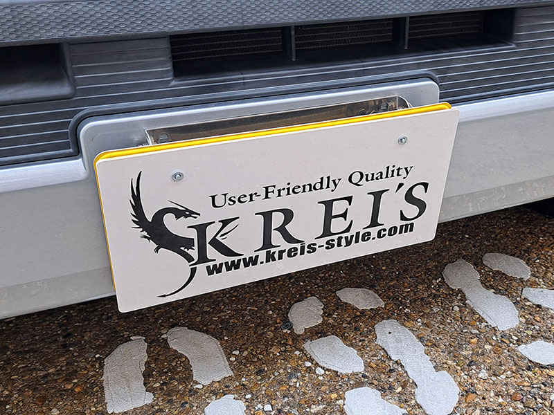 仮付けナンバープレートマグネット